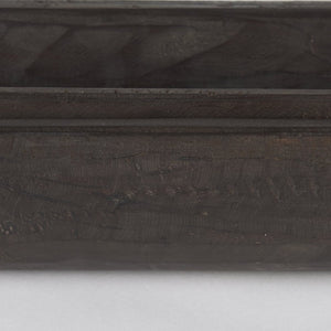 Mercana Athena Extra Large Reclaimed Wood Trays for Stylish Home Decor and Versatile Organization Solutions Black-Brown | Set of 2 70150