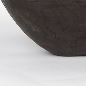 Mercana Athena Extra Large Reclaimed Wood Trays for Stylish Home Decor and Versatile Organization Solutions Black-Brown | Set of 2 70150