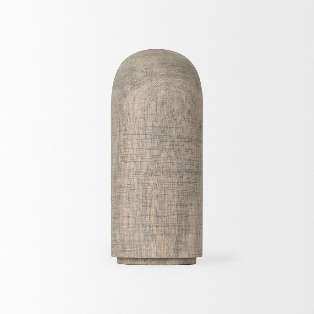 Mercana Knox Decorative Wooden Cylinder - Rustic Sculptural Accent for Modern Farmhouse Interiors & Decor 70133