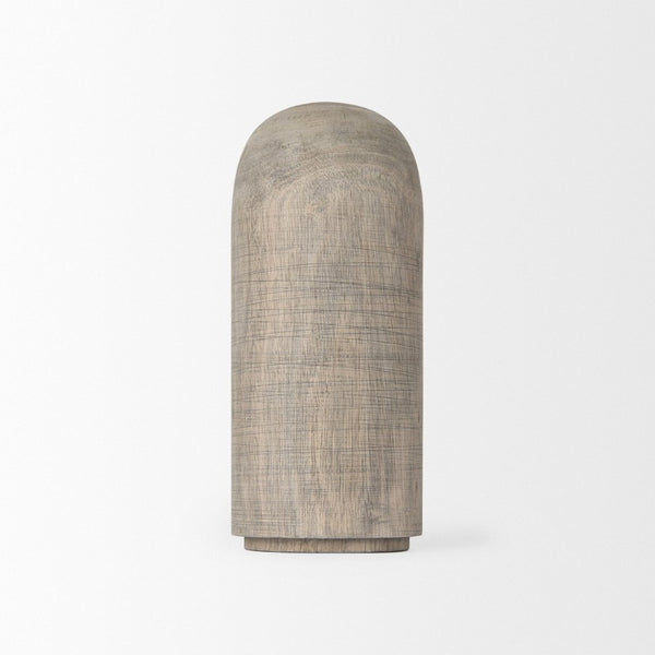 Mercana Knox Decorative Wooden Cylinder - Rustic Sculptural Accent for Modern Farmhouse Interiors & Decor 70133