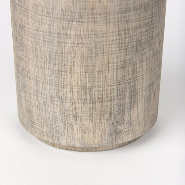Mercana Knox Decorative Wooden Cylinder - Rustic Sculptural Accent for Modern Farmhouse Interiors & Decor 70133