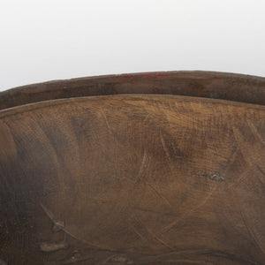 Mercana Nikita Large Reclaimed Wood Bowls - Rustic Centerpiece for Modern and Farmhouse Decor, Unique Design Medium Brown | Set of 2 70145