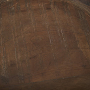 Mercana Nikita Large Reclaimed Wood Bowls - Rustic Centerpiece for Modern and Farmhouse Decor, Unique Design Medium Brown | Set of 2 70145