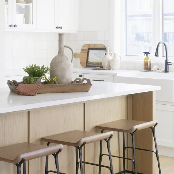 Mercana Zenni Timeless Warm Matte Ceramic Vase for Effortless Style in Contemporary and Rustic Decor Beige Ceramic | 12.0H 69805