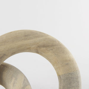 Mercana Alize Circular Chain Link Decorative Object - Modern Rustic Accent for Shelves and Tablescape Decor 70125