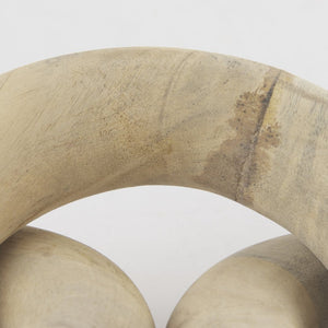 Mercana Alize Circular Chain Link Decorative Object - Modern Rustic Accent for Shelves and Tablescape Decor 70125