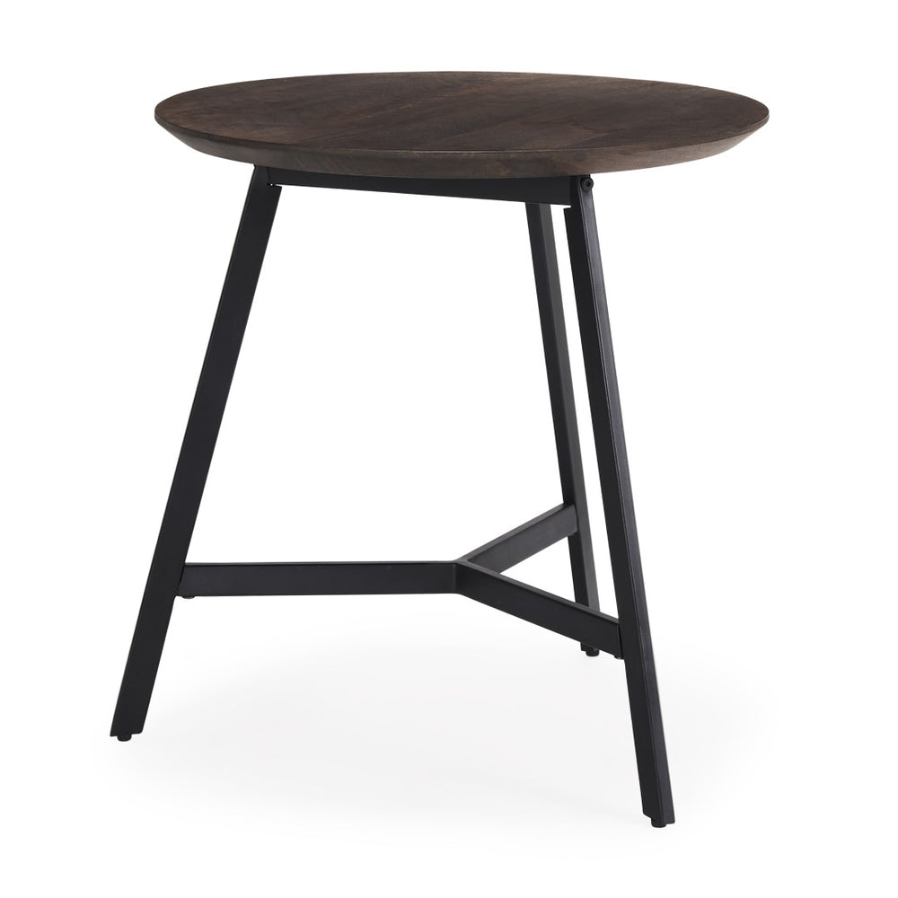 Mercana Todd Modern Wood and Metal Side Table - Chic Accent Piece for Contemporary Living Spaces 70107