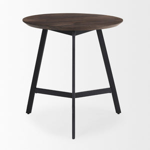 Mercana Todd Modern Wood and Metal Side Table - Chic Accent Piece for Contemporary Living Spaces 70107