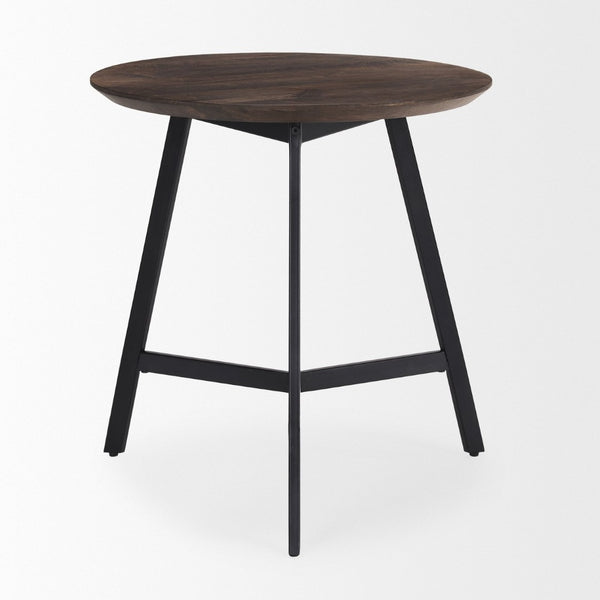Mercana Todd Modern Wood and Metal Side Table - Chic Accent Piece for Contemporary Living Spaces 70107