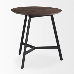 Mercana Todd Modern Wood and Metal Side Table - Chic Accent Piece for Contemporary Living Spaces 70107