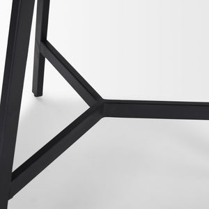 Mercana Todd Modern Wood and Metal Side Table - Chic Accent Piece for Contemporary Living Spaces 70107