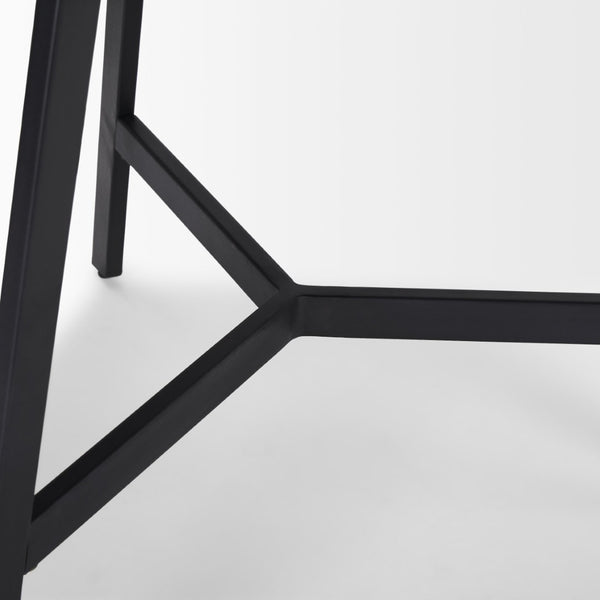 Mercana Todd Modern Wood and Metal Side Table - Chic Accent Piece for Contemporary Living Spaces 70107