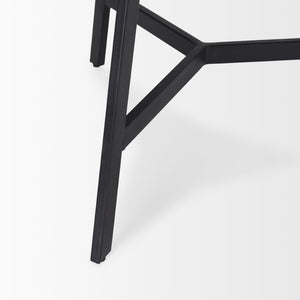 Mercana Todd Modern Wood and Metal Side Table - Chic Accent Piece for Contemporary Living Spaces 70107