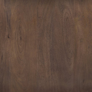 Mercana Nohr Handcrafted Solid Mango Wood Accent Table with Unique Grain for Timeless Style and Function Medium Brown 70108