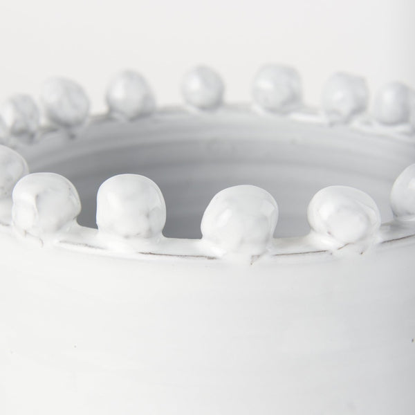 Mercana Basin Elegant Glazed Ceramic Vase - Timeless Accent for Modern, Farmhouse, and Coastal Decor Off-White | Small 70162