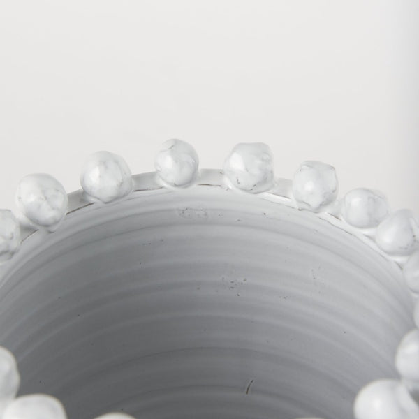 Mercana Basin Elegant Glazed Ceramic Vase - Timeless Accent for Modern, Farmhouse, and Coastal Decor Off-White | Small 70162