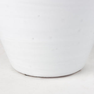 Mercana Basin Elegant Glazed Ceramic Vase - Timeless Accent for Modern, Farmhouse, and Coastal Decor Off-White | Medium 70163