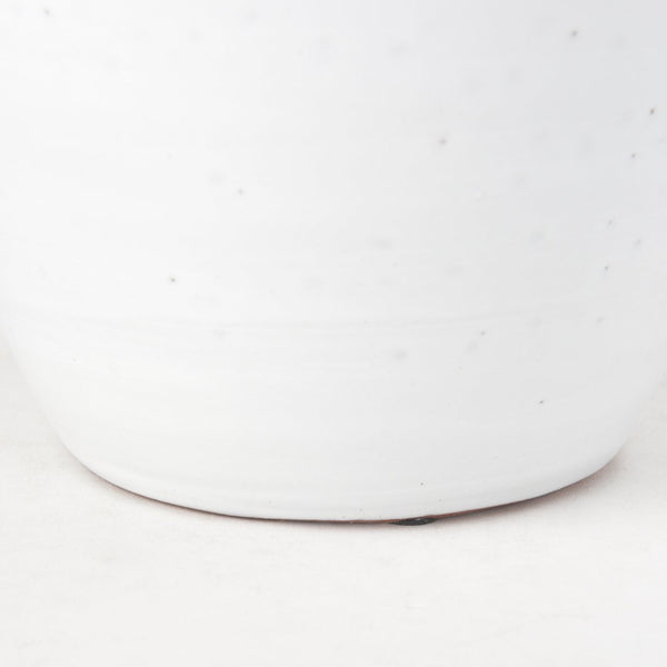 Mercana Basin Elegant Glazed Ceramic Vase - Timeless Accent for Modern, Farmhouse, and Coastal Decor Off-White | Large 70164