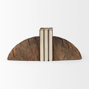 Mercana Incana Handmade Reclaimed Wooden Bookends 70171