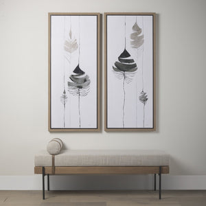 Mercana Colburne Upholstered Bench with Rich Brown Wood & Iron Accents - Stylish Versatile Seating Solution 70039