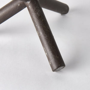 Mercana Astericks Sculptural Metal Decor Object - Rustic Black Accent for Modern and Industrial Spaces Brown Metal | 8H 67200