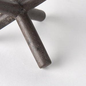 Mercana Astericks Sculptural Metal Decor Object - Rustic Black Accent for Modern and Industrial Spaces Brown Metal | 5H 67202