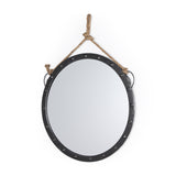 Pendula 27L x 27H Round Metal Frame Mirror