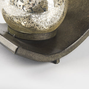 Mercana Lux Elegant Five-Votive Hurricane Candle Holder for Dining Tables, Mantels, and Living Spaces Decor 53060