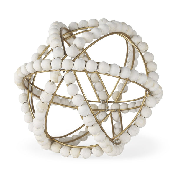 Mercana Espanlade Large Beaded Orb Decor - Sculptural Accent for Modern Interiors, Stylish Texture & Elegance 68677