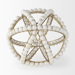 Mercana Espanlade Large Beaded Orb Decor - Sculptural Accent for Modern Interiors, Stylish Texture & Elegance 68677