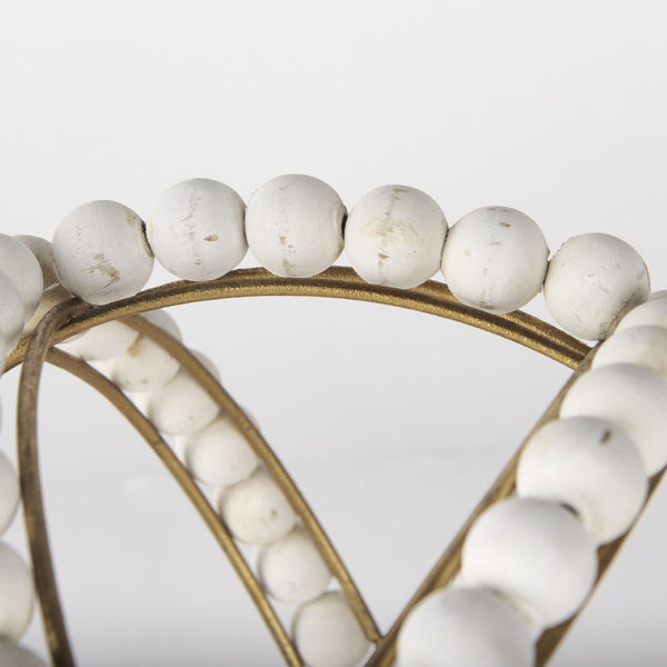 Mercana Espanlade Large Beaded Orb Decor - Sculptural Accent for Modern Interiors, Stylish Texture & Elegance 68677