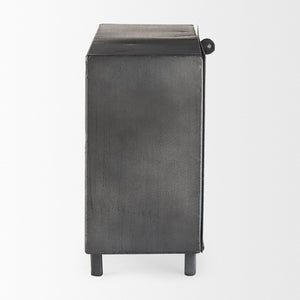 Mercana Harvey Rustic Table Clock with Industrial Design, Clear Numerals for Easy Readability, 13" Long 69485