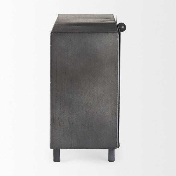 Mercana Harvey Rustic Table Clock with Industrial Design, Clear Numerals for Easy Readability, 13" Long 69485