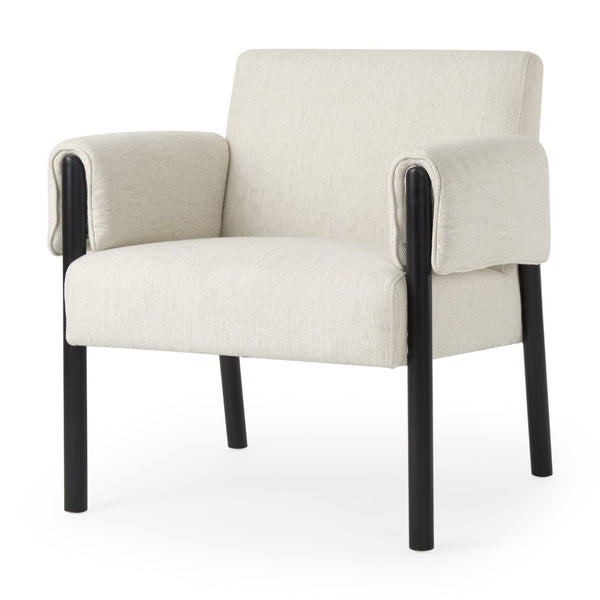 Mercana Ashton Contemporary Twill Accent Chair with Sleek Design for Modern Living Rooms and Offices 69819