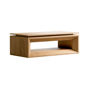 English Elm 43.3'' Wood Veneer Lift Top Coffee Table with Hidden Storage for Living Room Natural Wood W1435P453251