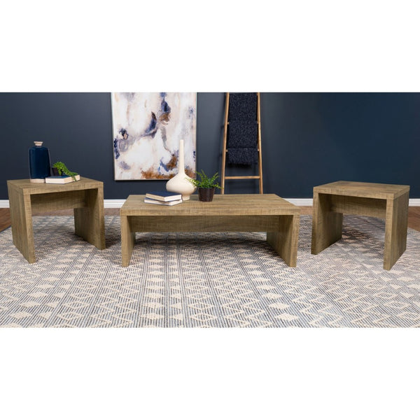 English Elm Fletcher Gloss White Lacquer Coffee and End Table Set for Modern Living Rooms B062S01636