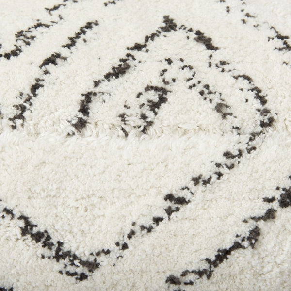 Mercana Tapir Handwoven Argyle Pattern Square Pouf - Stylish Accent for Modern, Boho, or Global Interiors 67586