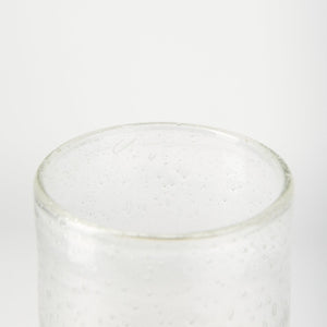 Mercana Adriatic I Sculptural Glass Vase with Brushed Gold Metal Accent for Modern Elegance in Any Room Gold Glass | 11H 67946