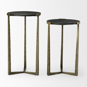 Mercana Atticus Modern Nesting Accent Tables with Elegant Design for Stylish Living Room or Bedroom Decor 69728
