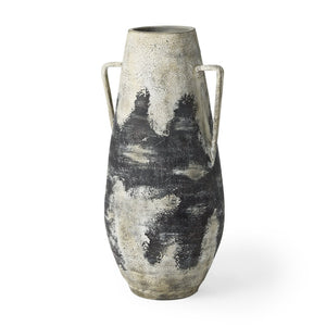 Mercana Boscia Striking Double Ear Floor Vase - Rustic Ceramic Accent for Modern and Farmhouse Interiors 28.9H | Tall 70082