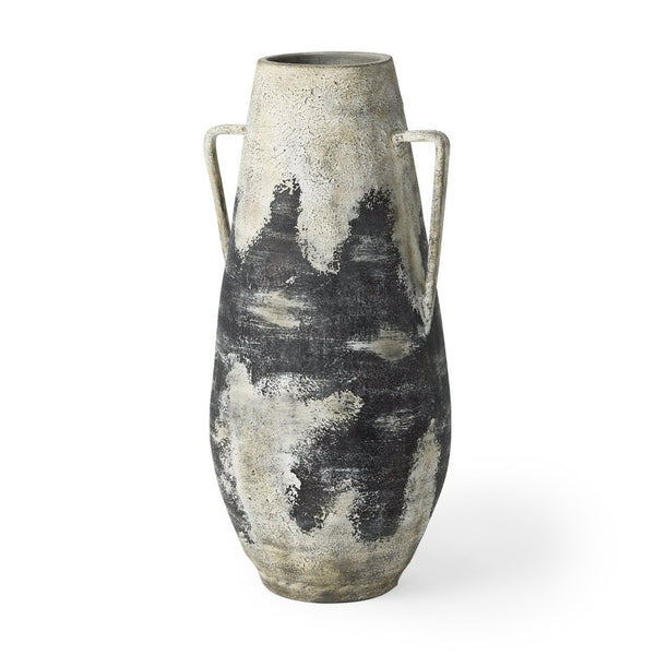 Mercana Boscia Striking Double Ear Floor Vase - Rustic Ceramic Accent for Modern and Farmhouse Interiors 28.9H | Tall 70082