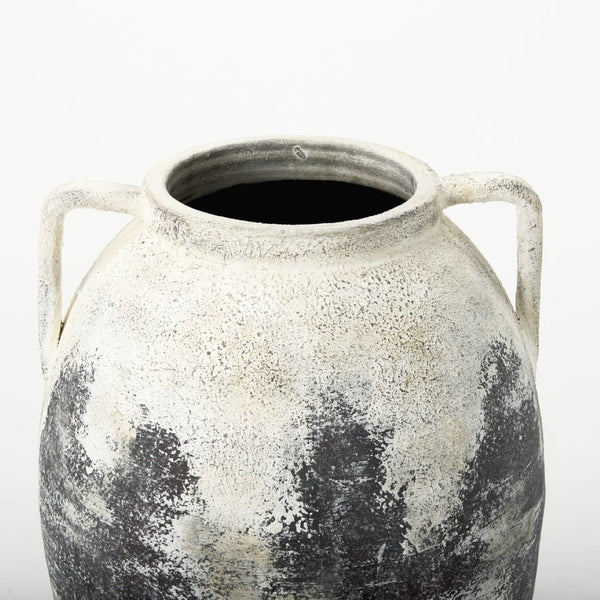 Mercana Boscia Striking Double Ear Floor Vase - Rustic Ceramic Accent for Modern and Farmhouse Interiors 22.0H | Stout 70083