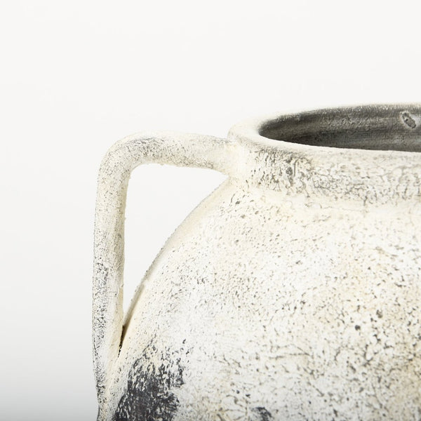 Mercana Boscia Striking Double Ear Floor Vase - Rustic Ceramic Accent for Modern and Farmhouse Interiors 22.0H | Stout 70083