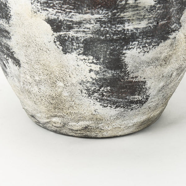 Mercana Boscia Striking Double Ear Floor Vase - Rustic Ceramic Accent for Modern and Farmhouse Interiors 22.0H | Stout 70083