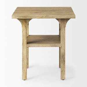 Mercana Candace Elegant Solid Wood Accent Table with Arched Supports for Stylish Entryway or Living Room 70105