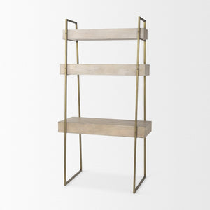 Mercana Cordell Contemporary Office Desk with A-Frame Design, Ample Storage, and Sturdy Construction for Home 69738