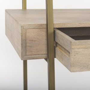 Mercana Cordell Contemporary Office Desk with A-Frame Design, Ample Storage, and Sturdy Construction for Home 69738