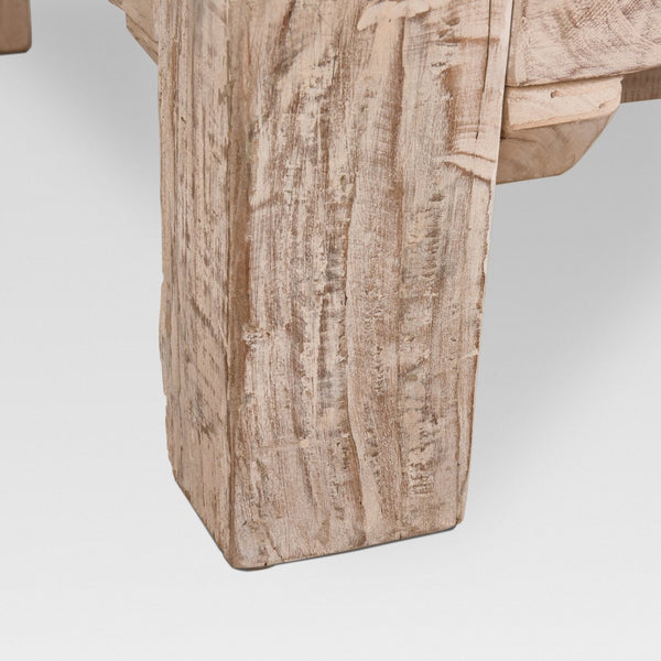 Mercana McArthur 48x48 Square Eco-Friendly Solid Wood Coffee Table with Unique Rustic Charm and Style 68448