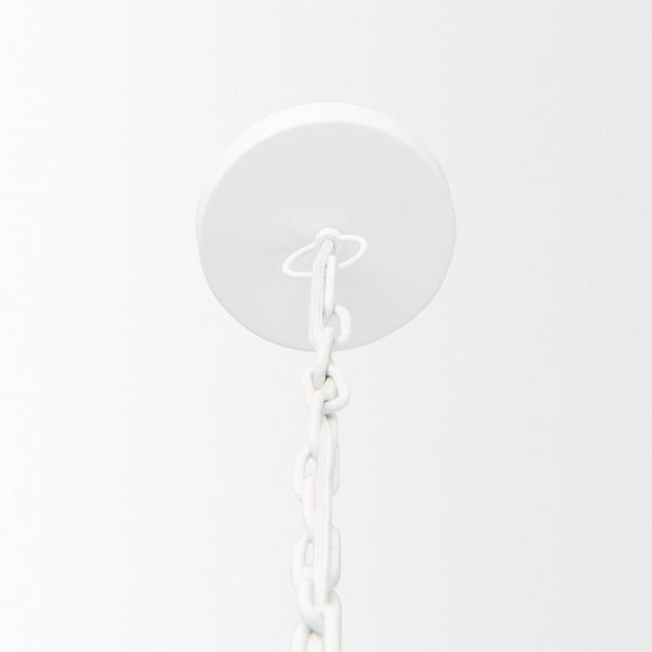 Mercana Juniper Pendant Light - Modern Matte Dome with Gold Interior for Stunning Ambient Home Illumination White | 24" Round 70102