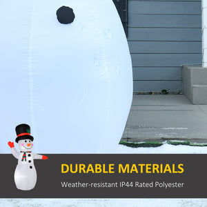 English Elm Christmas Inflatable Snowman 8 Foot Led Lit Self Inflating Outdoor Yard Decor T3971P383924
